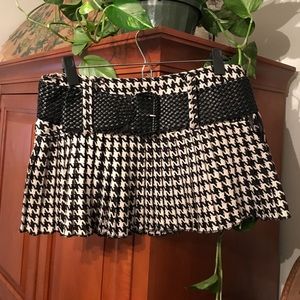 Houndstooth Miniskirt